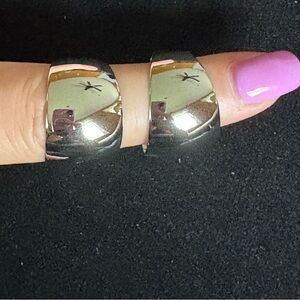 Silver Hoop Earrings High shine!